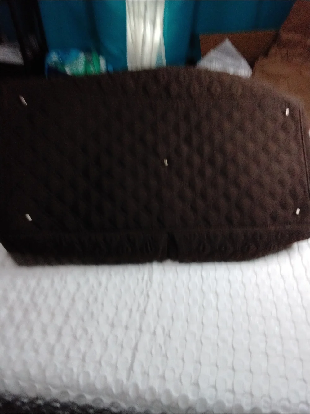 Brown Quilted Vera Bradley Travel Duffel Bag